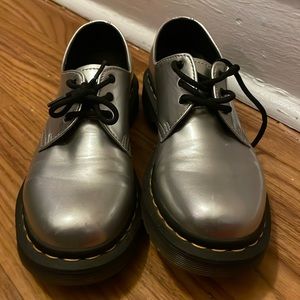Silver Dr Martens Size 7